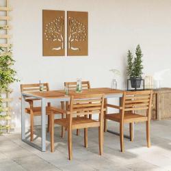 Table de Gris 160 x 80 x 75 cm Bois d'Acacia Massif