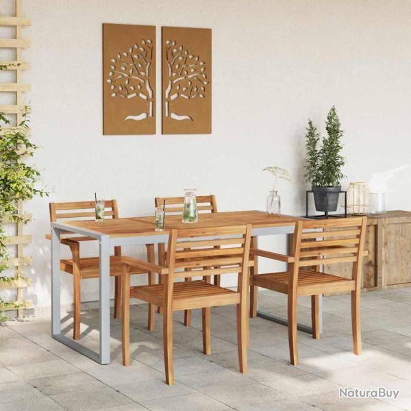 Table de Gris 160 x 80 x 75 cm Bois d'Acacia Massif