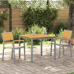 Chaise empilable 2 pcs Marron 56 x 57 x 87 cm
