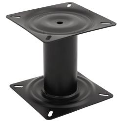 Pi&eacute;destal de si&egrave;ge de bateau noir 18 cm acier