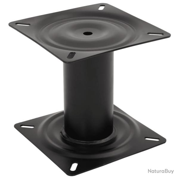 Pi�destal de si�ge de bateau noir 18 cm acier