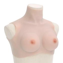 Plastron en silicone caucasien coupe C