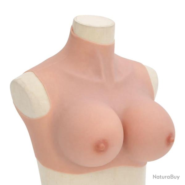 Plastron en silicone naturel coupe H