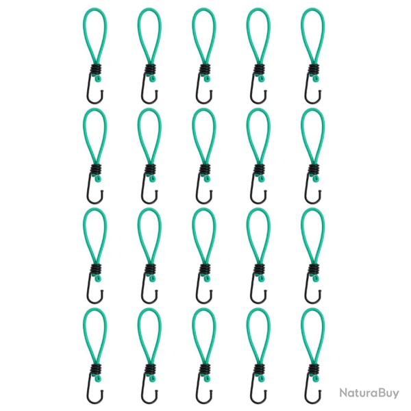 Cordes �lastiques avec crochets 20 pcs 15 cm