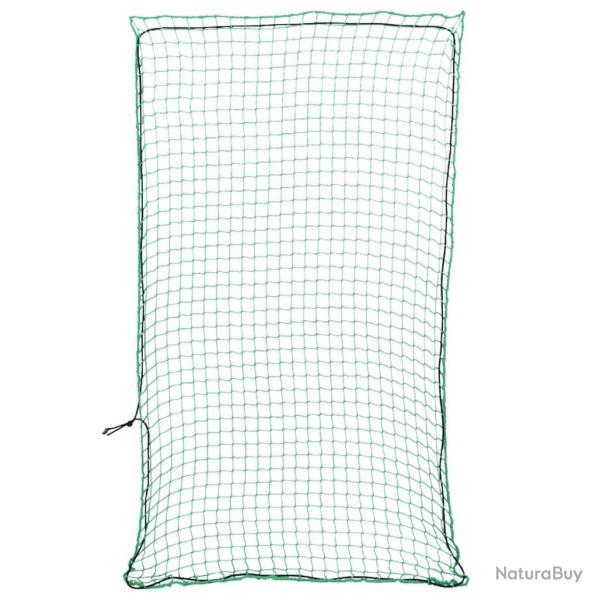 Filet pour remorque avec corde �lastique vert 3,5x2 m PP