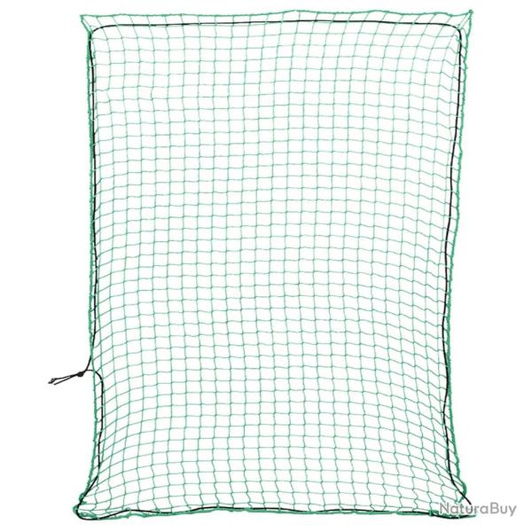 Filet pour remorque avec corde �lastique vert 3x2,5 m PP
