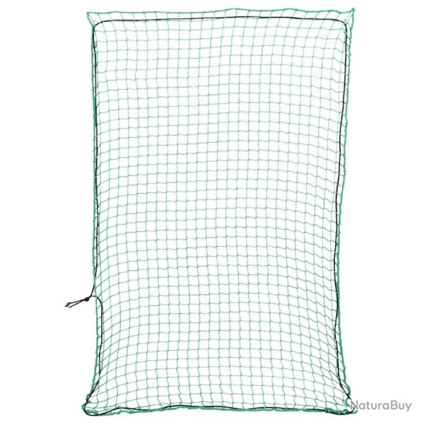 Filet pour remorque avec corde �lastique vert 3,5x2,5 m PP