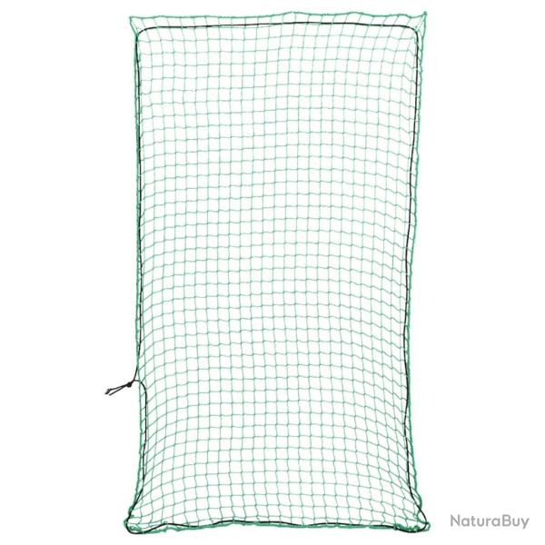 Filet pour remorque avec corde �lastique vert 4,5x2,5 m PP