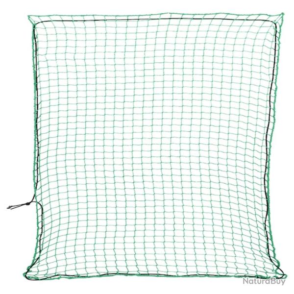 Filet pour remorque avec corde �lastique vert 3x3 m PP