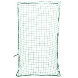 Filet pour remorque avec corde &eacute;lastique vert 6x3,5 m PP