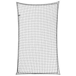 Filet pour remorque avec corde &eacute;lastique noir 2,5x1,5 m PP