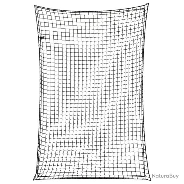 Filet pour remorque avec corde �lastique noir 3x2 m PP
