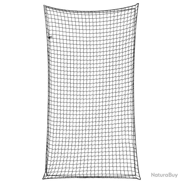 Filet pour remorque avec corde �lastique noir 4,5x2,5 m PP