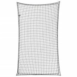 Filet pour remorque avec corde &eacute;lastique noir 5x3 m PP