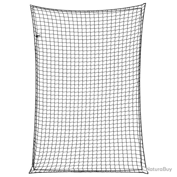 Filet pour remorque avec corde �lastique noir 5x3,5 m PP
