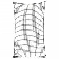 Filet pour remorque avec corde &eacute;lastique noir 6x3,5 m PP