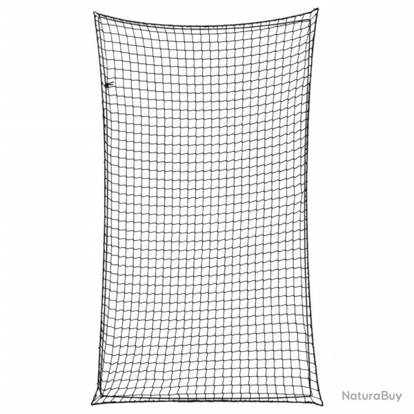 Filet pour remorque avec corde �lastique noir 6x3,5 m PP