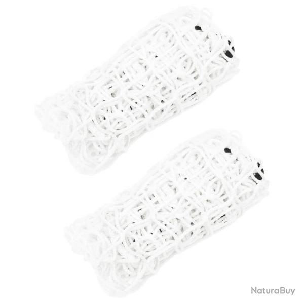 Filets � foin 2 pcs rectangulaire blanc 90x60 cm PP