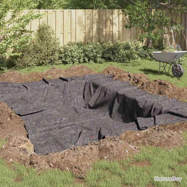 Feutre de bassin Gris 1 x 50 m Polyester et coton