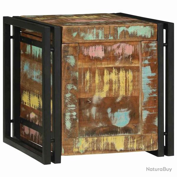 Bo�te de rangement 40 x 40 x 40 cm Bois d'Acacia Massif