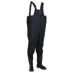 Cuissardes avec bottes noires, taille 40