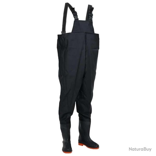 Cuissardes avec bottes noires, taille 40