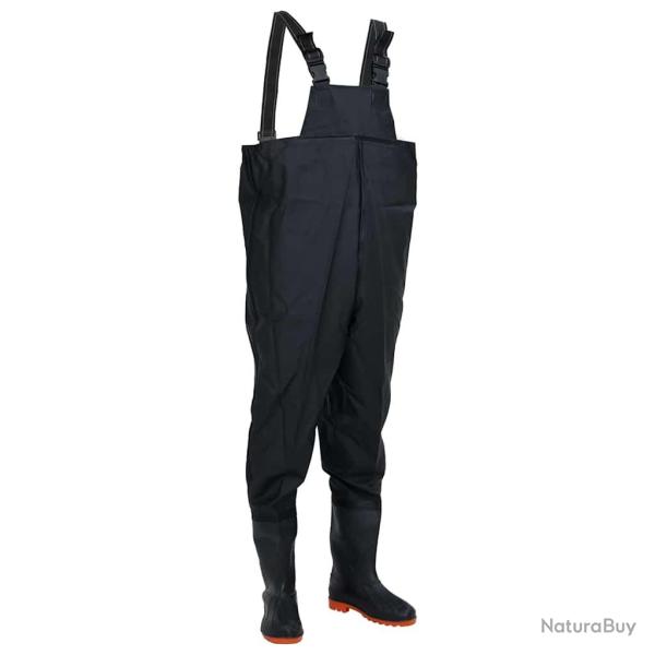 Cuissardes avec bottes noires, taille 43
