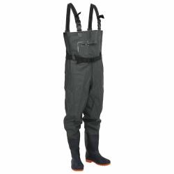 Cuissardes avec bottes et ceinture vert fonc&eacute; taille 39