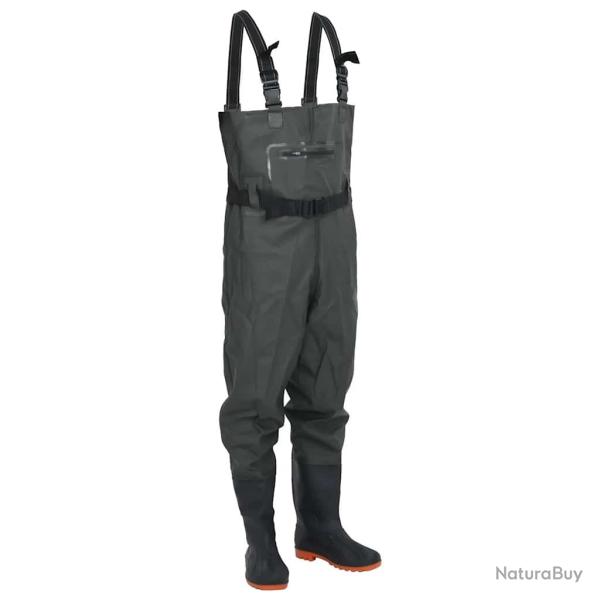Cuissardes avec bottes et ceinture vert fonc� taille 44