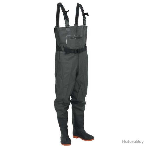 Cuissardes avec bottes et ceinture vert fonc� taille 45