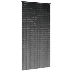 Rideau anti-insectes gris fonc&eacute; 100x220 cm bambou