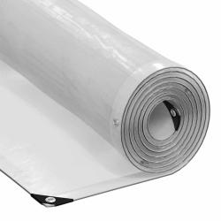 B&acirc;che transparente avec oeillets 4x8 m poly&eacute;thyl&egrave;ne