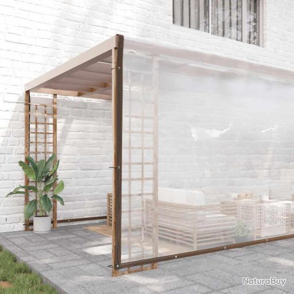 B�che transparente avec oeillets 10x10 m poly�thyl�ne