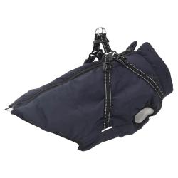 Manteau pour chiens avec harnais imperm&eacute;able r&eacute;fl&eacute;chissant, L44