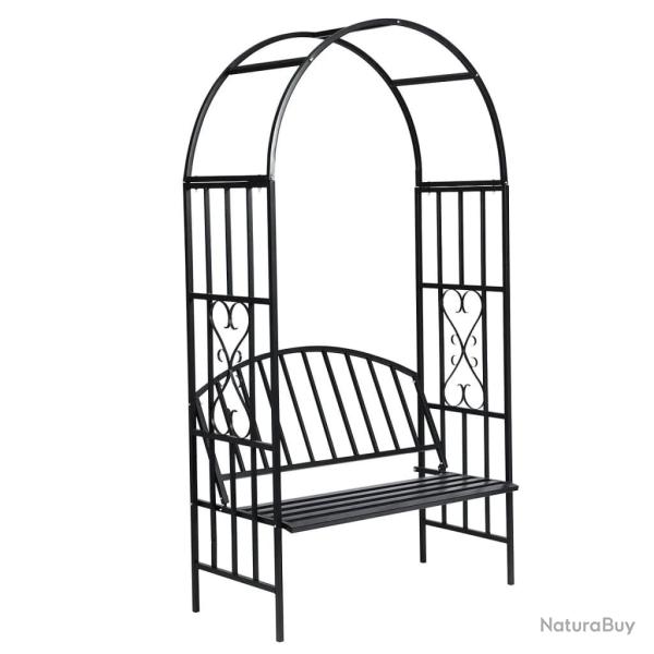 Vo�te � roses de avec banc