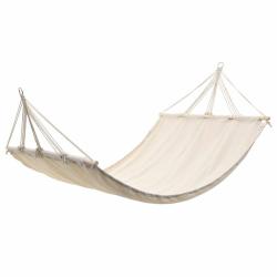 Hamac couleur cr&egrave;me 210 cm x 150 cm