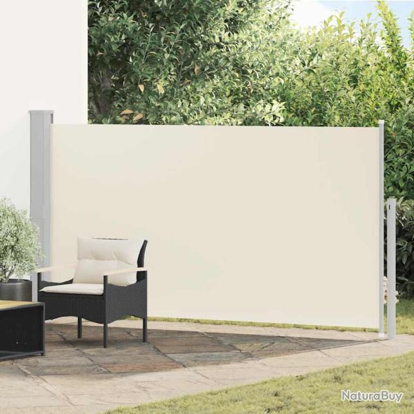 Auvent lat�ral de patio 160x300 cm Couleur cr�me