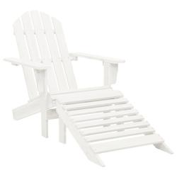 Chaise de avec pouf Bois Blanc