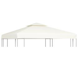 Recouvrement de remplacement d'auvent 310 g/m&sup2; 3x3m Blanc cr&egrave;me