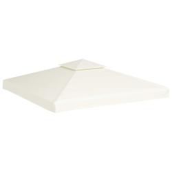 Recouvrement de remplacement pour auvent, 310 g/m&sup2;, blanc cr&egrave;me, pour la terrasse, 3 &times; 3 m
