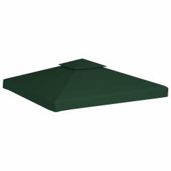 Recouvrement de remplacement pour auvent, 310 g/m&sup2;, vert, pour la terrasse, 3 &times; 3 m