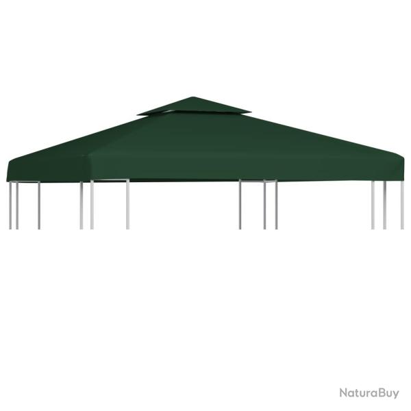 Recouvrement de remplacement d'auvent 310 g/m� 3 x 3 m Vert