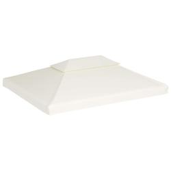 Recouvrement de remplacement pour auvent, 310 g/m&sup2;, blanc cr&egrave;me, pour la terrasse, 3 &times; 4 m