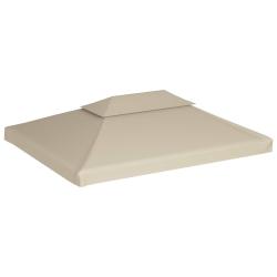 Recouvrement de remplacement pour auvent, 310 g/m&sup2;, beige, pour la terrasse, 3 &times; 4 m
