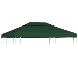 Recouvrement de remplacement d'auvent 310 g/m&sup2; 3 x 4 m Vert