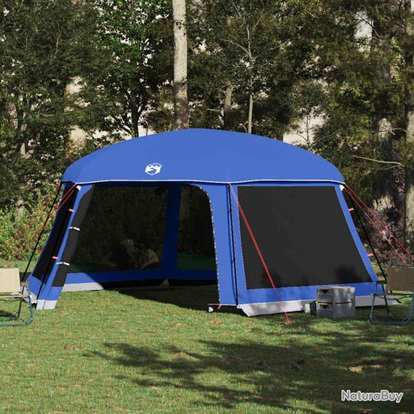 Tente de piscine moustiquaire amovible parois maille bleu azur