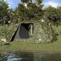 Tente de p&ecirc;che avec toit Camouflage 514 x 465 x 187 cm