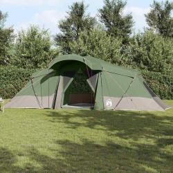 Tente familiale avec toit Vert et gris 721 x 335 x 212 cm