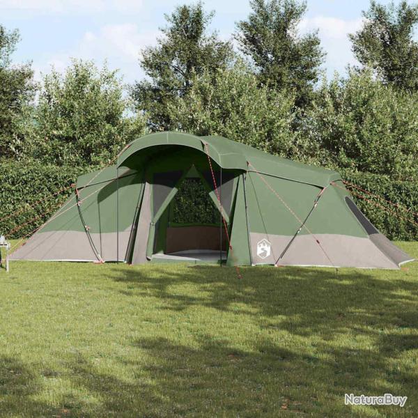 Tente familiale avec toit Vert et gris 721 x 335 x 212 cm