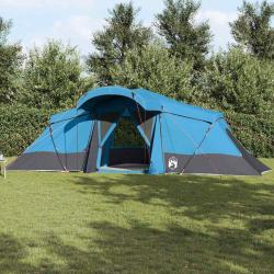 Tente familiale avec toit Bleu et gris 721 x 335 x 212 cm